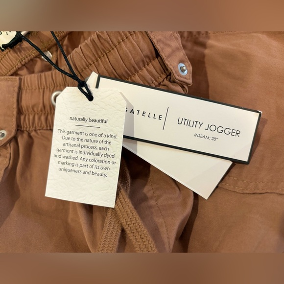 NWT Bagatelle NY Collection Khaki Rust Utility Jogger w/ Drawstring Waist - 6 - Picture 6 of 11